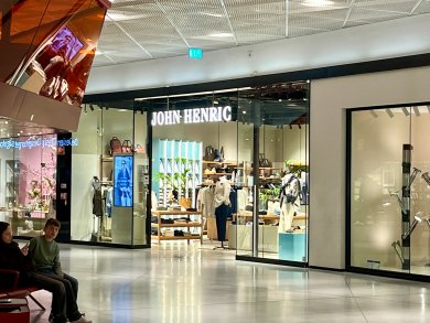 JOHN HENRIC NOW IN FOUR TIMES LARGER STORE